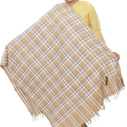 Vrinde Wool Checkered Women, Men Shawl-image-94