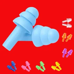 4 Pairs Ear Plugs Soft Silica Gel Noise Reduction-Random Color (Multicolor)-2G. Ear Plug-image-86