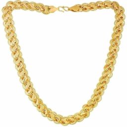 Mens Fashion Jewellery combo Valentine gifts Stylish Fancy Party Wear Titanium South model Long Necklace Golden Neckless handmade chain Style jewels wedding Rope Neck chains for boys men male boyfriend girls girlfriend latest design Casual Daily use simple broad patta name style heavy big large cuban thick flat trendy brass copper 18 K Micro silver platinum gents Handmade Silver Gold Simple -CN-MES085 Titanium, Gold-plated Plated Metal, Brass, Silver, Copper, Alloy, Stainless Steel Chain-image-24