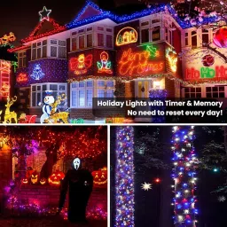 refulgix 210 LEDs 45 m Multicolor Color Changing String Rice Lights image 4