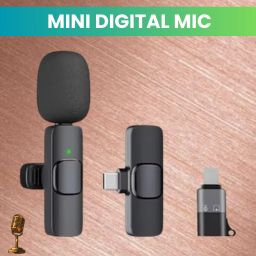 K8 Wireless Microphone Recording Clip Mic with Receiver for Vlogging/YoutubeE54 Microphone-image-36