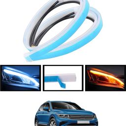 Universal Waterproof Yellow/White Fancy Design Audi Strip Light For Car-273 Car Fancy Lights-image-41