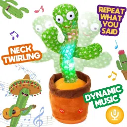 Dancing Talking Cactus Plush Toy, Wriggle, Singing, Repeats What You Say-923-image-32