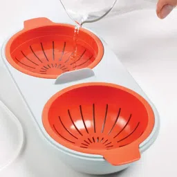 Egg Poacher Food Grade Cookware Double Cup Egg Boiler Kitchen Steamed Egg Set Microwave Ovens Cooking Tools Egg Cooker-picture-16