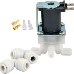 RO Solenoid Valve 24V DC Copper SV - Black for Water Purifier 1/4"x1/4" Push Fit Solid Filter Cartridge-image-61