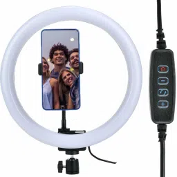 Gentle e kart ® 26cm Round Selfie Stick Photography Ring Light for YouTube,Taka Tak, Insta Reels Video Live Photo Studio Make up, Photoshoot Ring Light Ring Lamp Ring Flash 3600 lx Camera LED Light-43