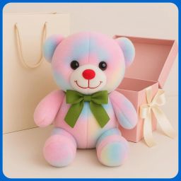 Super Soft Rainbow Teddy BEar Soft Toy For Kids-1 - 25 cm-image-31