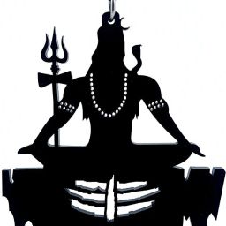 Acrylic Lord Shiva Black Car Hanging Ornament-image-34