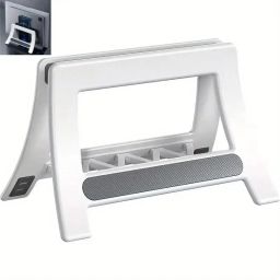 DEAROW Multifunctional Vertical Storage Tablet Stand - Sleek ABC Plastic Body | Multifunctional Vertical Storage Tablet Stand Plastic Desk Stand Rotatable Laptop Stand Compatible with Universal Laptops-31