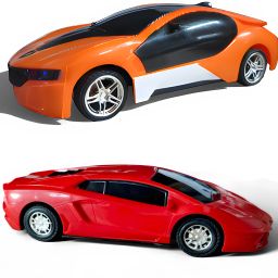 3D Remote Control Car with Lighting Effects Speed Racer RC Car 2-in-1 Set-image-91