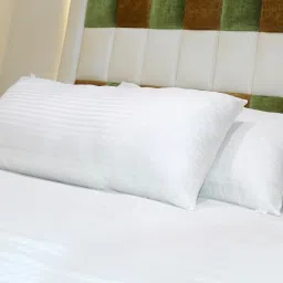 20x36 inch king size big pillow set (extra large full size 20 by 36 pillow) Polyester Fibre Stripes Cushion Pack of 2-20
