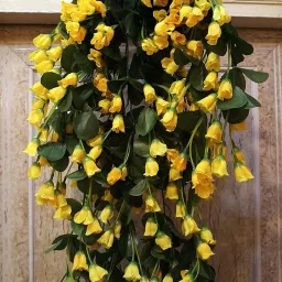 Roll over image to zoom in Well Art Gallery Artificial Rose Flower Hanging for Home Office Wedding Temple Special Occasion Decoration (Size:-60*20*10) (yellow) Yellow Rose Artificial Flower-image-64