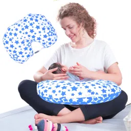 Star-Multi Portable 6 in 1 New Born Baby Feeding Pillow (Blue) Breastfeeding Pillow-15