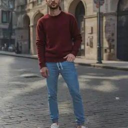 Men Mid-Wash Straight Jogger Jeans-image-30