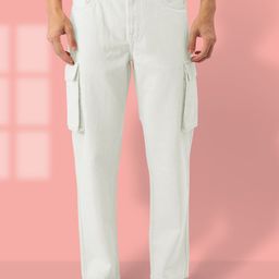 Bene Kleed Men Relaxed Fit Pure Cotton Cargo Jeans-image-51