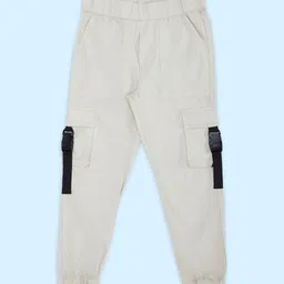 Pantaloons Junior Boys Solid Cotton Regular Fit Cargos-image-36