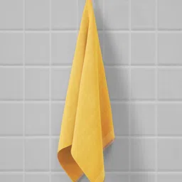 Himeya Yellow Solid Cotton 550 GSM Bath Towel-11