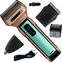 Style King 3in1 Cordless Waterproof Professional Rechargeable Nose & Ear Beard Mustache Trimmer High Power Hair Clipper Electric Razor Foil Shaver Hair Cutting Tool (6 Month Warranty) 35 Fully Waterproof Grooming Kit 120 minRuntime 3 Length Settings-image-71