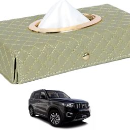 Cross-Beige Tissue Box Leatherette-539 Vehicle Tissue Dispenser-image-15