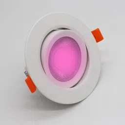 LED Ceiling Spot Light (3 WATT) Fiber Body, 30° Adjustable, Pink Light, 1 Cob Light Ceiling Lamp-image-38