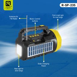 Rocker RSP-235 Solar Wireless Speaker with Torch, 5W Powerful Sound with Google Assistant Smart Speaker image 4