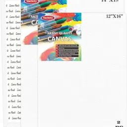 VARIETY CANVAS BOARD 14X18 AND 12X16 PACK OF 2 Cloth Medium Grain Board Canvas (Set of 2)-13