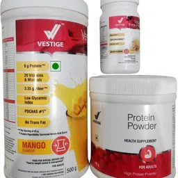 vestige WEIGHT LOSS COMBO MANGO SHAKE ,PROTEIN POWDER200GM AND ENERGY DRINK GINGRR PACK MANGO, GINGER Powder-picture-18