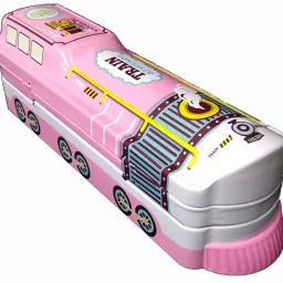 Pull Back Train Cartoon Art Metal Pencil Box-picture-13