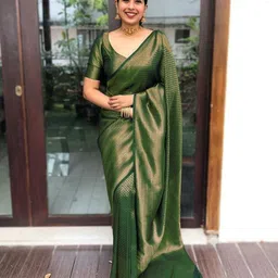 avantika fashion Woven Kanjivaram Pure Silk, Art Silk Saree-picture-41