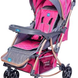 2-In-1 Baby Pram/Stroller + Rocker, 3 Reclines Position, 5-Point Harness Stroller Cum Rocker-7