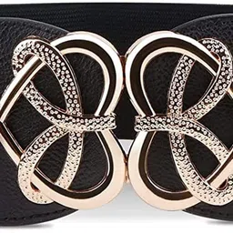 redhorns Women Casual, Evening, Formal, Party Black Artificial Leather, Fabric Belt-picture-8