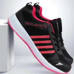 Fashion-13 sports shoes for women | Running shoes for girls stylish latest design new fashion | casual sneakers for ladies | Lace up Lightweight black shoes for jogging, walking, gym & party Running Shoes For Women-image-63