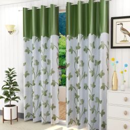214 cm (7 ft) Polyester Semi Transparent Door Curtain (Pack Of 2)-image-39