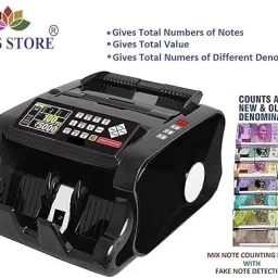 DRMS STORE MIX Denomination Currency Counting Machine / cash counting machine with Fake Note Detection Note Counting Machine image 3