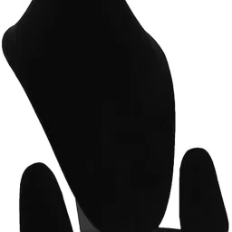Jewellery Dummy Black Velvet Finish Necklace Display Stand (15 Inch) Jewellery Organizer-37