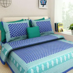 140 TC Cotton Double Printed Flat Bedsheet-image-91