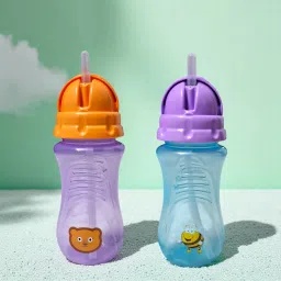 Combo Pack of 2 Kids' Straw Sipper Cups – Spill-Proof & BPA-Free-13