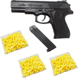 PACK OF 3 PUBG Mouser Pistol Gun P 729 for kids Guns & Darts With 300 bb bullets (Black) Guns & Darts (Black) Guns & Darts-11