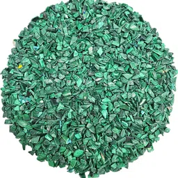 shubhanjali Malachite Crystal Chips Stone Tumble Pebble For Aquarium Vases Plants Decoration Polished Asymmetrical Crystal Stone-picture-3