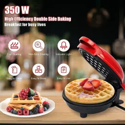 fivanio Waffle Maker Non-Stick Machine Waffle Pan Cakes Paninis Snacks Mini Waffle Maker Waffle Maker image 5