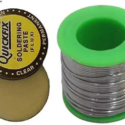 Electronic Solder 60/40 Tin Lead Roll for Soldering - 50g Reel + 15g Flux 0 W Simple-11
