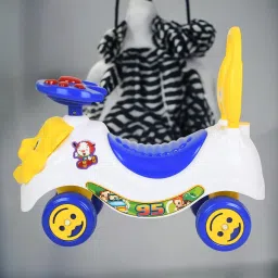 BEST QUALITY RIDEON CAR, MUSIC & LIGHT, MADE IN INDIA,BEST FOR 1 TO 3 YEAR Rideons & Wagons Non Battery Operated Ride On-picture-13