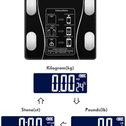 PN-AUK Smart Connected Electronic Digital Weighing Scale / BMI Scale, Large LCD Display Weighing Scale image 5