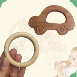 Neem Wooden Teether Combo For Kids First Toy Teether-25