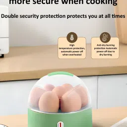 onshoppy 2 layer Egg Boiler Multi-Function 150W Electric Steamer Boiler/Cooker with Egg Tray Egg Cooker image 2