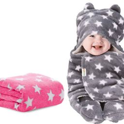 oyo baby Printed Crib Fleece Blanket forAC Room-picture-4