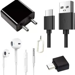 Wall Charger Accessory Combo for Redmi note 7 pro, redmi note 8, redmi note 8, redmi 7, mi A2, redmi 7s with TYPE-C CABLE and adapter-3