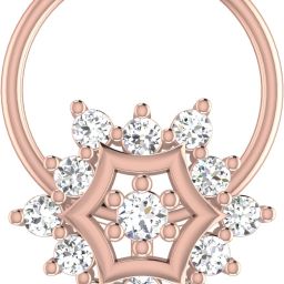 avsar Ruhani 18kt Diamond Rose Gold Nose Wire-image-2