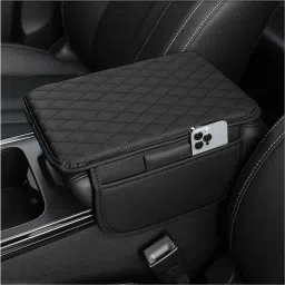 Car Center Console 7D Black Pad ,Microfiber Leather Car Bags,Universal Car Armrest Pad Cushion-image-72