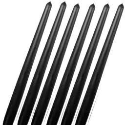 Unscented Black Taper Candles | Long Candles for Home Decor | Stick Candle-14